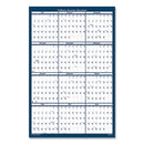 Academic Year Recycled Poster Style Reversible/erasable Yearly Wall Calendar, 24 X 37, 12-month (july To June): 2023 To 2024