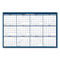 Recycled Poster Style Reversible/erasable Yearly Wall Calendar, 18 X 24, White/blue/gray Sheets, 12-month (jan To Dec): 2024