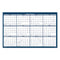 Recycled Poster Style Reversible/erasable Yearly Wall Calendar, 32 X 48, White/blue/gray Sheets, 12-month (jan To Dec): 2024