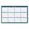 Recycled Poster Style Reversible/erasable Yearly Wall Calendar, 66 X 33, White/blue/gray Sheets, 12-month (jan To Dec): 2024