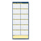 Recycled Reversible Yearly Wall Planner, 60 X 26, White/blue/yellow Sheets, 12-month (jan To Dec): 2024