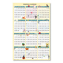 Recycled Seasonal Laminated Wall Calendar, Illustrated Seasons Artwork, 24 X 37, 12-month (jan To Dec): 2024