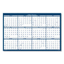 Recycled Yearly Reversible Wall Calendar Non-laminated, 24 X 37, White/blue Sheets, 12-month (jan To Dec): 2024