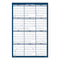 Recycled Yearly Reversible Wall Calendar Non-laminated, 24 X 37, White/blue Sheets, 12-month (jan To Dec): 2024