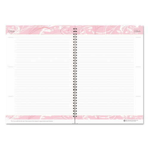 Breast Cancer Awareness Recycled Ruled Monthly Planner/journal, 10 X 7, Pink Cover, 12-month (jan To Dec): 2024