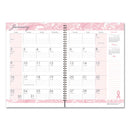 Breast Cancer Awareness Recycled Ruled Monthly Planner/journal, 10 X 7, Pink Cover, 12-month (jan To Dec): 2024