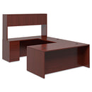 10500 Series "l" Workstation Right Pedestal Desk With Full-height Pedestal, 72" X 36" X 29.5", Mahogany
