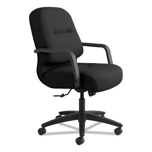 Pillow-soft 2090 Series Managerial Mid-back Swivel/tilt Chair, Supports Up To 300 Lb, 17" To 21" Seat Height, Black