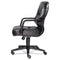 Pillow-soft 2090 Series Leather Managerial Mid-back Swivel/tilt Chair, Supports 300 Lb, 16.75" To 21.25" Seat Height, Black