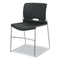 Olson Stacker High Density Chair, Supports Up To 300 Lb, 17.75" Seat Height, Lava Seat, Lava Back, Chrome Base, 4/carton