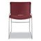 Olson Stacker High Density Chair, Supports 300 Lb, 17.75" Seat Height, Mulberry Seat, Mulberry Back, Chrome Base, 4/carton