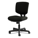 Volt Series Leather Task Chair, Supports Up To 250 Lb, 18" To 22.25" Seat Height, Black