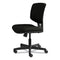 Volt Series Leather Task Chair, Supports Up To 250 Lb, 18" To 22.25" Seat Height, Black