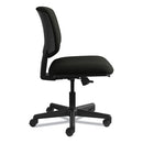 Volt Series Leather Task Chair With Synchro-tilt, Supports Up To 250 Lb, 18" To 22.25" Seat Height, Black
