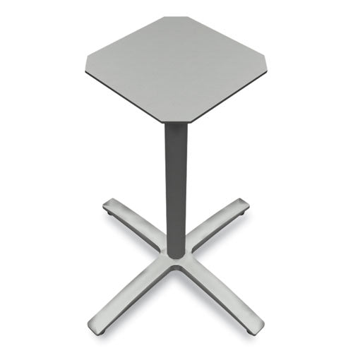 Between Seated-height X-base For 30" To 36" Table Tops, 26.18w X 29.57h, Silver