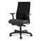 Ignition Series Mesh Mid-back Work Chair, Supports Up To 300 Lb, 17.5" To 22" Seat Height, Iron Ore Seat, Black Back/base