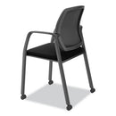 Nucleus Series Recharge Guest Chair, Supports Up To 300 Lb, 17.62" Seat Height, Black Seat/back, Black Base