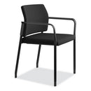 Accommodate Series Guest Chair With Fixed Arms, 23.25" X 22.25" X 32", Black Seat, Black Back, Charblack Base, 2/carton
