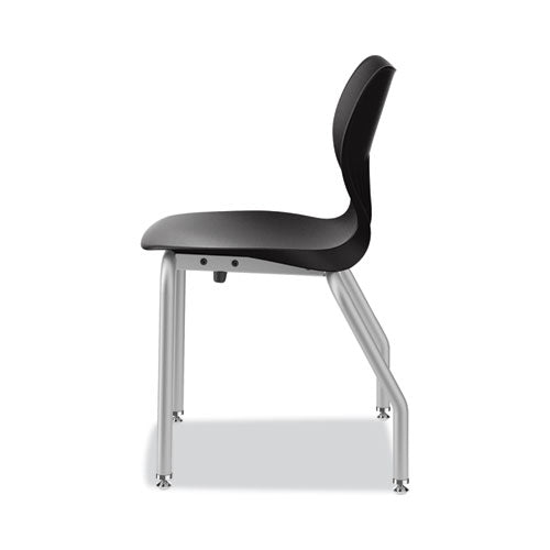 Smartlink Four-leg Chair, 19.5" X 19.63" X 31", Onyx Seat, Onyx Base, 4/carton