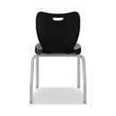 Smartlink Four-leg Chair, 19.5" X 19.63" X 31", Onyx Seat, Onyx Base, 4/carton