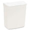 Wall Mount Sanitary Napkin Receptacle-ppc, 1 Gal, Ppc Plastic, White