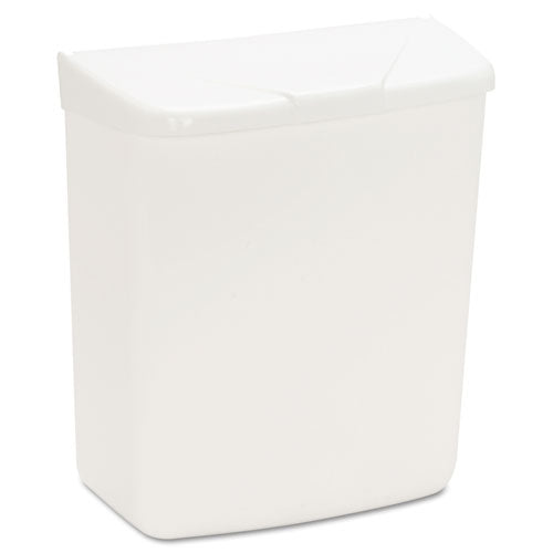 Wall Mount Sanitary Napkin Receptacle-ppc, 1 Gal, Ppc Plastic, White