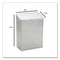 Wall Mount Sanitary Napkin Receptacle, Stainless Steel