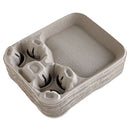 Strongholder Molded Fiber Cup/food Trays, 8 Oz To 44 Oz, 2 Cups, Beige, 100/carton