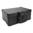 Fire And Waterproof Safe With Touchpad Lock, 15.9 X 13.1 X 6.7, 0.24 Cu Ft, Black