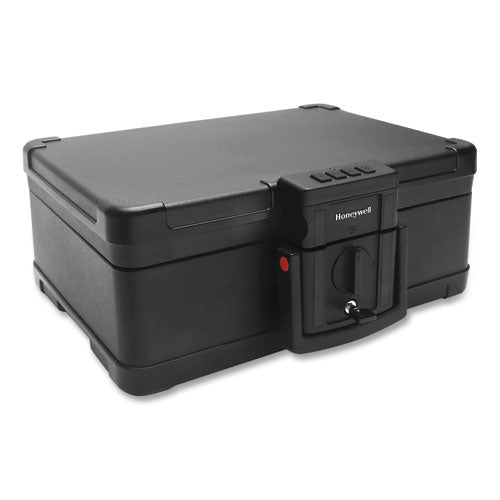 Fire And Waterproof Safe With Touchpad Lock, 15.9 X 13.1 X 6.7, 0.24 Cu Ft, Black