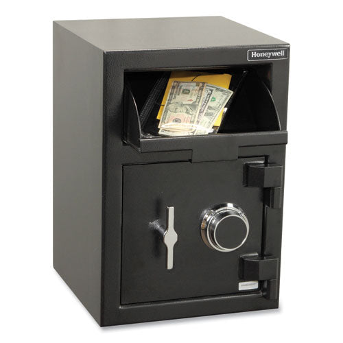 Steel Depository Safe With Combo Lock, 14 X 14.2 X 20, 1.06 Cu Ft, Black