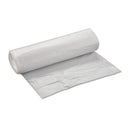 High-density Interleaved Commercial Can Liners, 45 Gal, 16 Microns, 40" X 48", Clear, 25 Bags/roll, 10 Rolls/carton