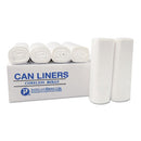 High-density Interleaved Commercial Can Liners, 60 Gal, 12 Microns, 43" X 48", Clear, 200/carton