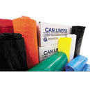 Institutional Low-density Can Liners, 10 Gal, 0.35 Mil, 24" X 24", Black, 50 Bags/roll, 20 Rolls/carton