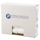Low-density Commercial Can Liners, 10 Gal, 0.35 Mil, 24" X 24", Clear, 50 Bags/roll, 20 Rolls/carton