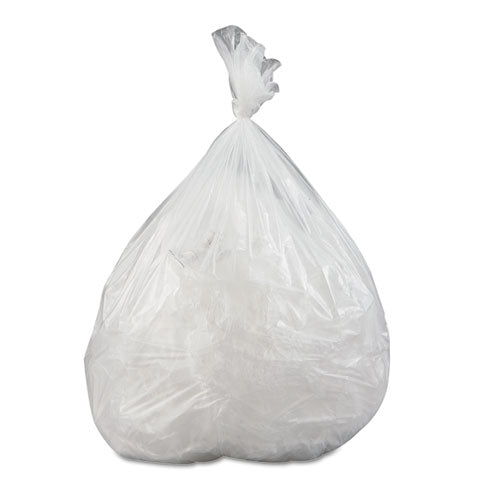 Low-density Commercial Can Liners, 16 Gal, 0.35 Mil, 24" X 33", Clear, 50 Bags/roll, 20 Rolls/carton