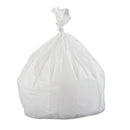 Low-density Commercial Can Liners, 33 Gal, 0.8 Mil, 33" X 39", White, 25 Bags/roll, 6 Rolls/carton