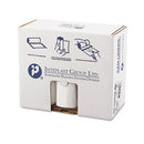 Low-density Commercial Can Liners, 33 Gal, 0.8 Mil, 33" X 39", White, 25 Bags/roll, 6 Rolls/carton