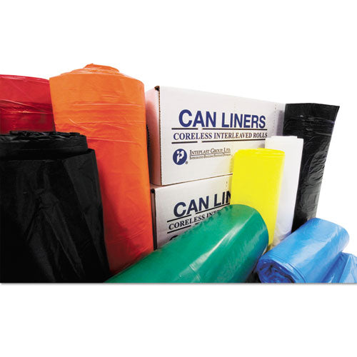 Low-density Commercial Can Liners, 60 Gal, 0.7 Mil, 38" X 58", White, 25 Bags/roll, 4 Rolls/carton