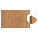 Idesign Frameless Cork Bulletin Board, 18" X 18", Tan Surface