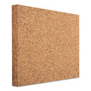 Idesign Frameless Cork Bulletin Board, 18" X 18", Tan Surface