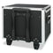 Locking Mobile File Chest, Letter/legal Files, 17.5" X 15.5" X 14.5", Black/chrome