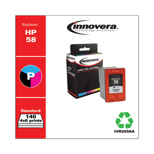 Remanufactured Photo Ink, Replacement For 58 (c6658an), 140 Page-yield, Ships In 1-3 Business Days