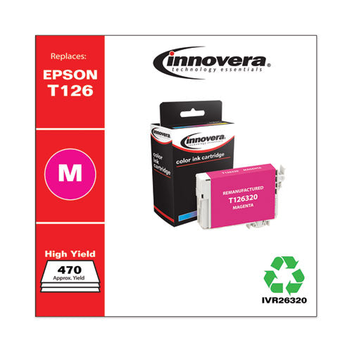 Remanufactured Magenta Ink, Replacement For 126 (t126320), 470 Page-yield, Ships In 1-3 Business Days