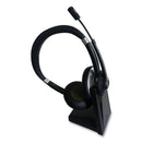 Ivr70003 Binaural Over The Head Bluetooth Headset, Black/silver