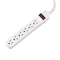 Power Strip, 6 Outlets, 15 Ft Cord, Ivory