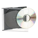 Cd/dvd Slim Jewel Cases, Clear/black, 100/pack