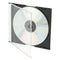 Cd/dvd Slim Jewel Cases, Clear/black, 50/pack