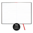 Hardcover Casebound Notebooks, Scribzee Compatible, 1-subject, Wide/legal Rule, Black Cover, (96) 9.75 X 6.75 Sheets