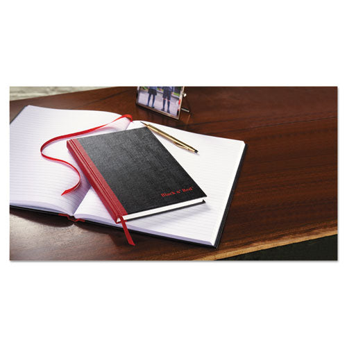 Hardcover Casebound Notebooks, Scribzee Compatible, 1-subject, Wide/legal Rule, Black Cover, (96) 8.25 X 5.63 Sheets